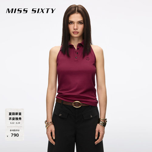 MissSixty钉珠无袖T恤