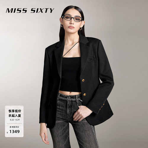 MissSixty平驳领修身西装外套