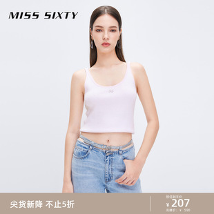 Sixty毛织背心女吊带性感U形领甜酷辣妹风简约气质内搭外穿 Miss