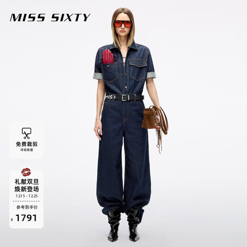 MissSixty牛仔工装连体裤