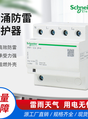 施耐德一级浪涌保护器IPRF1-12.5r 4P/3P+N电源防雷器电涌保护器