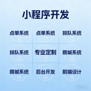 小程序开发软件定制前端后端设计H5网页定制代码编写专业定制