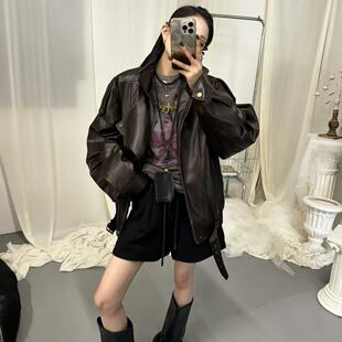 1008 黑巧 打皱皮衣SY 2659 2024初秋双层领袖 SYReperes