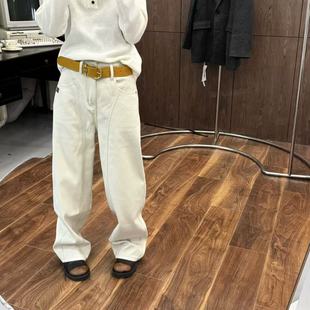 1207 白牛 3036 2024初冬配腰带白色牛仔裤 SYReperes