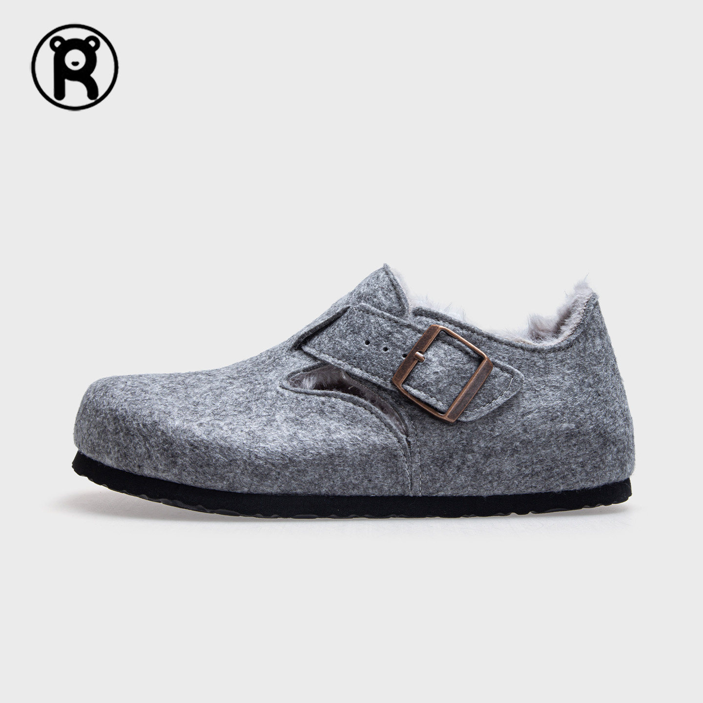 冬季毛毛鞋羊毛毡勃肯鞋女软木鞋防滑博肯鞋厚底增高女鞋单鞋女鞋,女鞋,勃肯鞋/软木鞋,淘宝优惠券,粉丝福利购,淘宝优惠卷