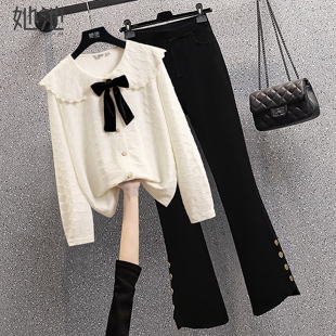 2026春装 甜美减龄单排扣短款 新款 宽松款 衬衣 女装 她池娃娃领衬衫