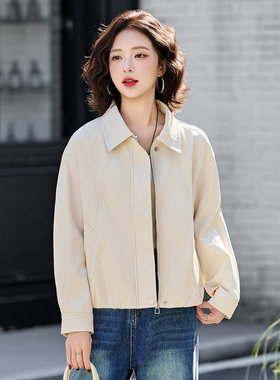 今年流行特惠优质pu皮衣外套女短款2026春秋季新款休闲宽松百搭