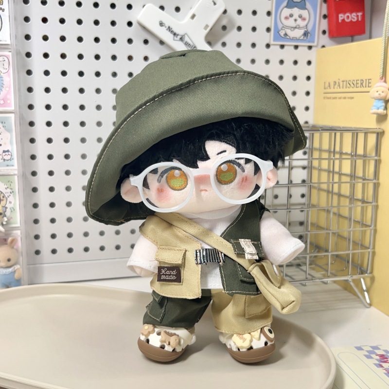 超萌20cm娃衣棉花娃娃男娃公仔玩偶衣服替换装连体睡衣爬爬服