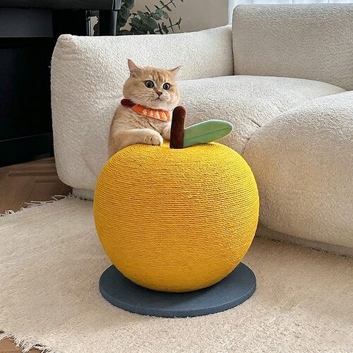 大鸭梨立式苹果猫抓板耐抓耐磨不掉屑猫咪磨爪玩具剑麻猫抓柱小型