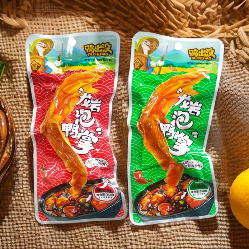 鸭出没泡鸭爪香脆鸭掌卤味零食