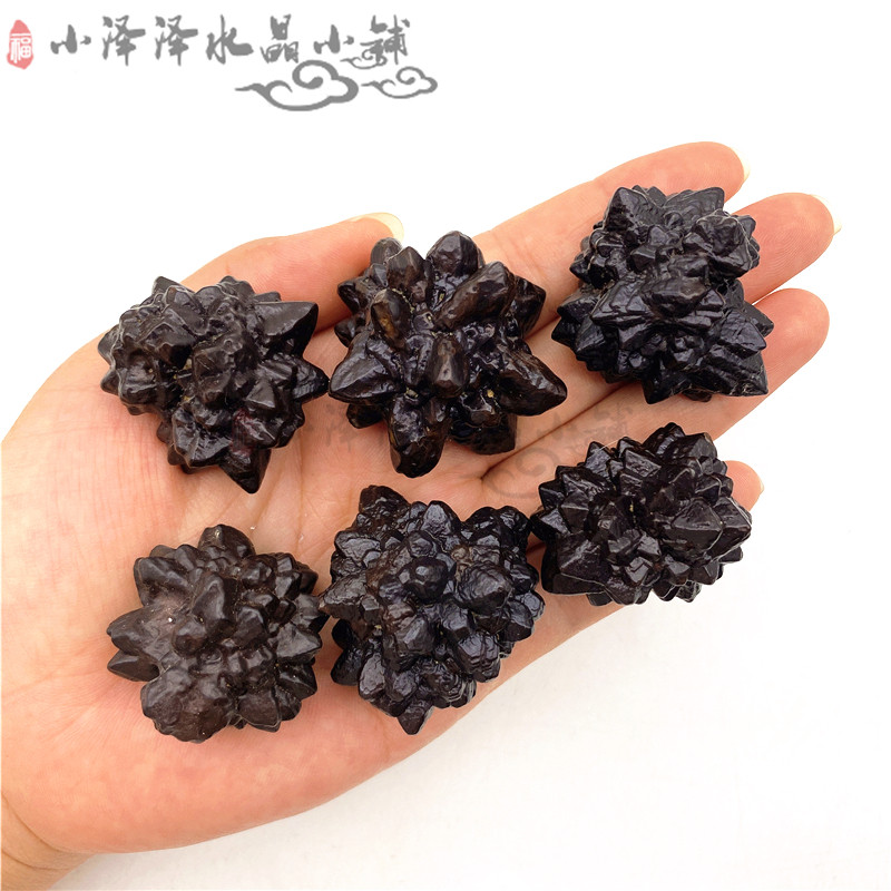 天然埃及预言石黑金刚水晶陨石原石原矿标本奇石矿物摆件宝石