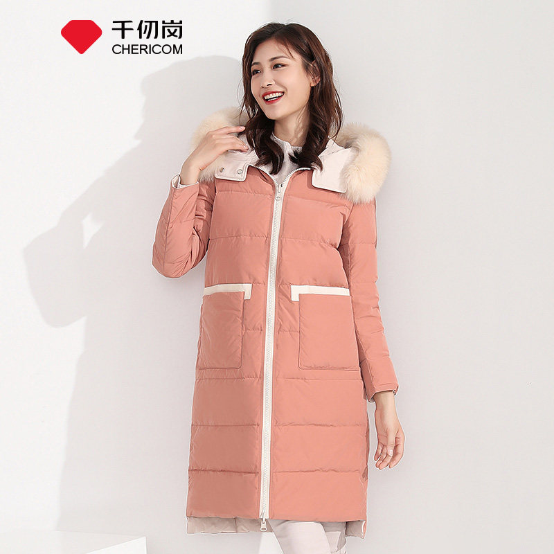 千仞岗秋冬ins新款韩版羽绒服女长款大毛领双面穿羽绒外套女,女装/女士精品,羽绒服,淘宝优惠券,粉丝福利购,淘宝优惠卷
