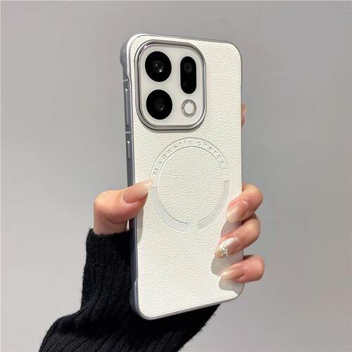 个性适用oppoFindx8手机壳无边框x9pro荔枝纹磁吸充电日韩x8小众网红ins风高级多巴胺x9Ultra莫兰迪色系轻薄