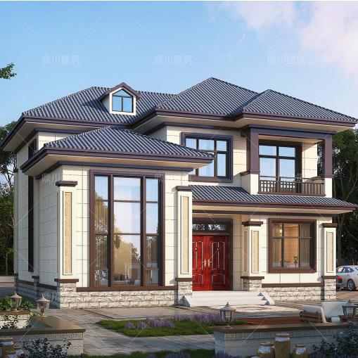 【DC0838】别墅设计图纸二层新农村自建房全套施工效果图砖混结构