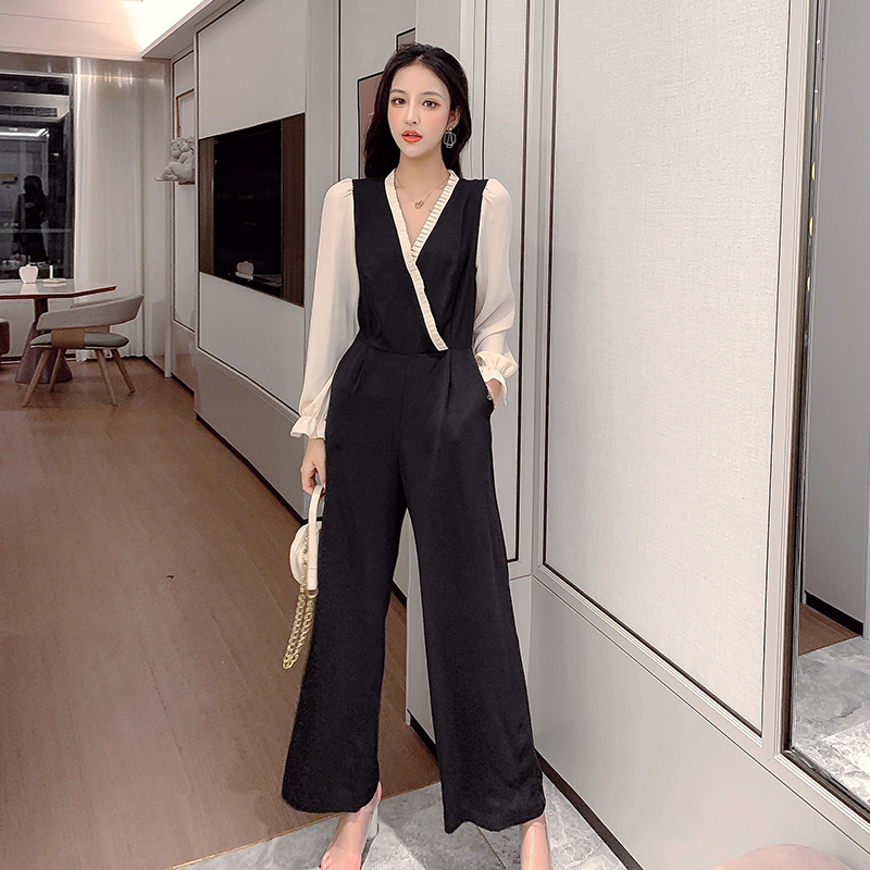 心丽家直播间秋2019新款女连体裤满88元可用50元优惠券