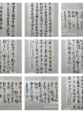 低价捡漏几十年老名人手写真迹上海老书法家祝学格老字画作品集