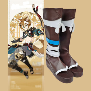 原神 五郎cos鞋还原动漫游戏人物时装演出Cosplay靴子