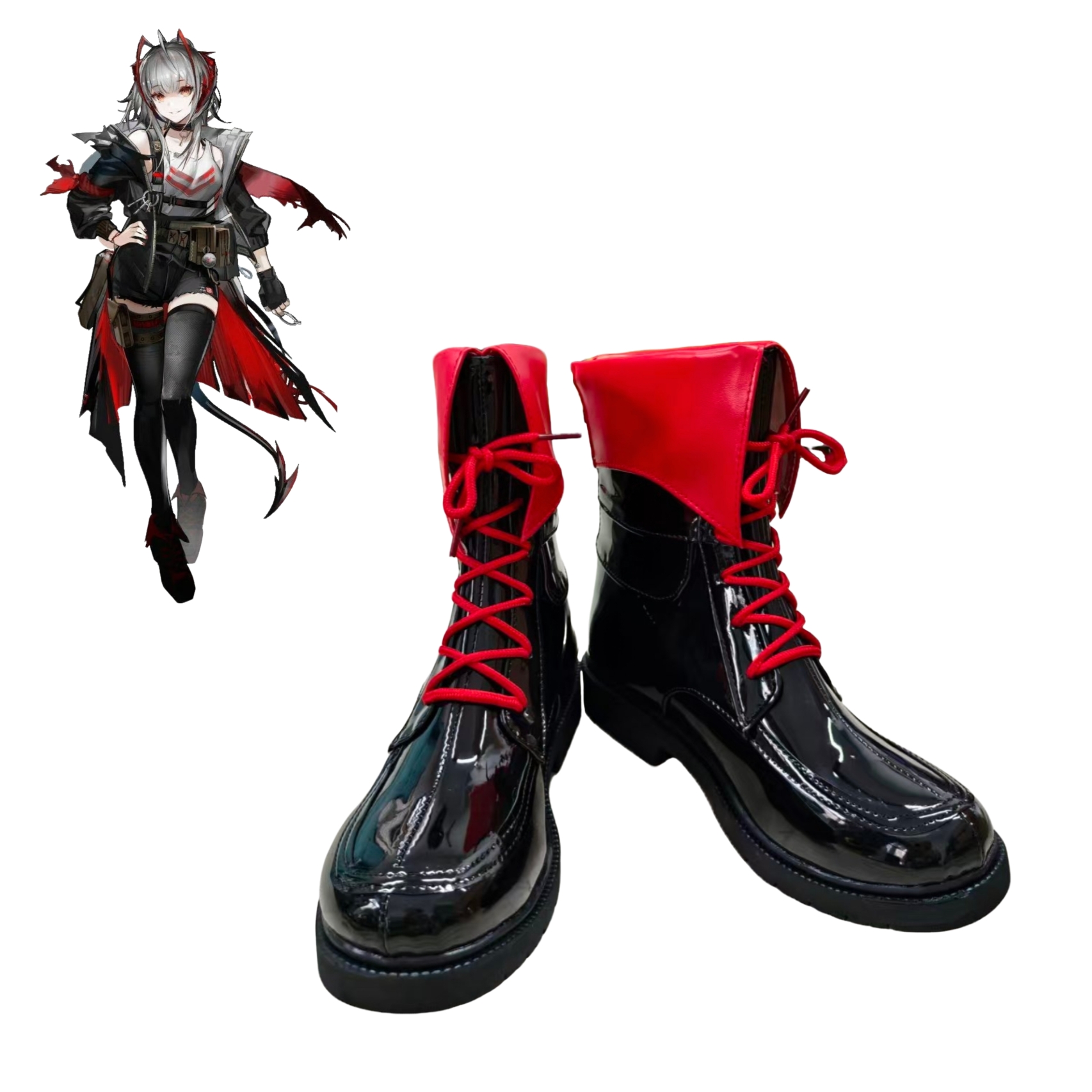 cosplay鞋明日方舟破碎日冕W cos鞋子支持来图定做