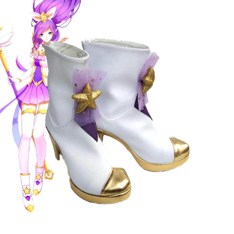 萌萌动漫 英雄联盟 LOL 星之守护者 魔法少女 风暴之怒 迦娜cos鞋