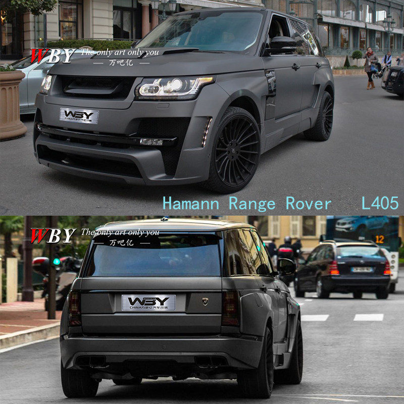 路虎揽胜行政版RangeRover改装HAMANN宽体大包围轮眉后杠四出排气