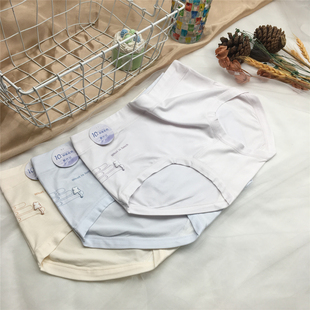 2025夏天超薄类似莫代尔中腰内裤女可爱卡通健康抗菌内裆女士裤头