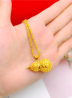 越南麻花链仿黄金久不掉色吊坠