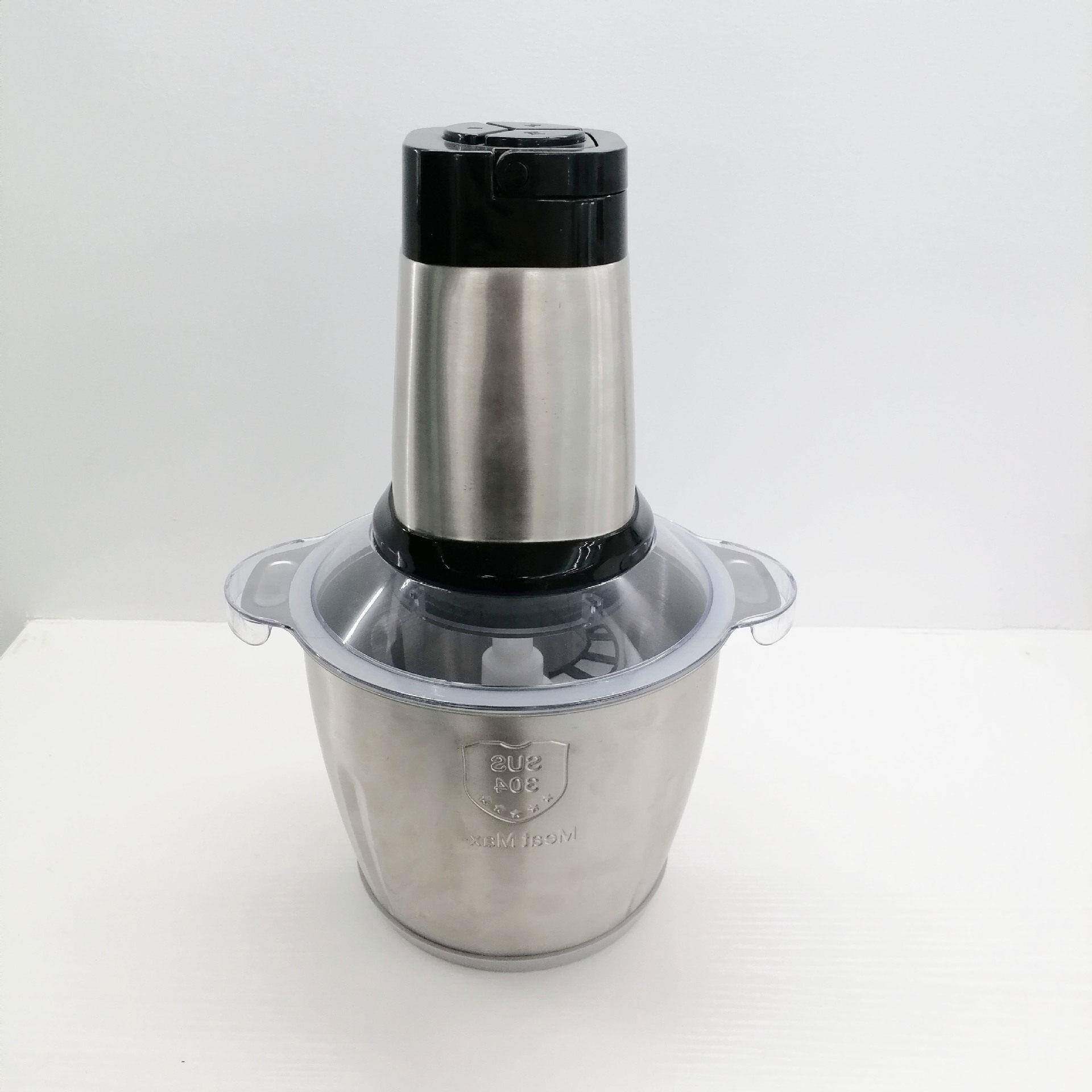 跨境绞肉机家用不锈钢电动馅料蒜蓉机料理机搅拌机meatGrinder