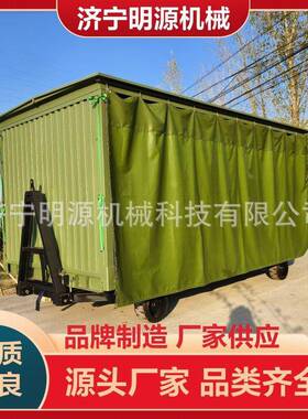 12吨雨棚拖车防水防雨物料转运车牵引式全挂车结构坚固