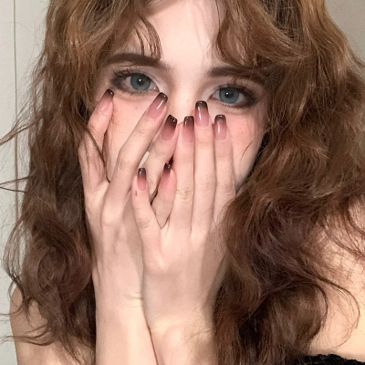 手工美拉德穿戴甲短款秋冬高级感