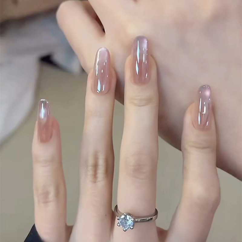 纯手工紫色渐变美甲海莉穿戴甲中长款2025新款秋冬高级感猫眼甲片,彩妆/香水/美妆工具,穿戴甲/甲片,淘宝优惠券,粉丝福利购,淘宝优惠卷
