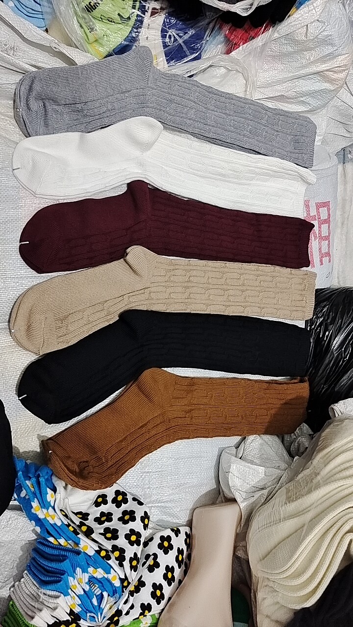 女士小腿袜压力袜过漆袜款式多花型多纯色双针平针款式长筒袜子