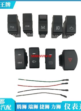 重汽王牌汽车瑞狮腾狮力狮捷狮雾灯警报喇叭取力翘板开关国六原厂