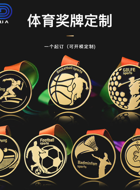 奖牌挂牌定制定做金属马拉松金牌篮球足球羽毛球乒乓球比赛奖年会