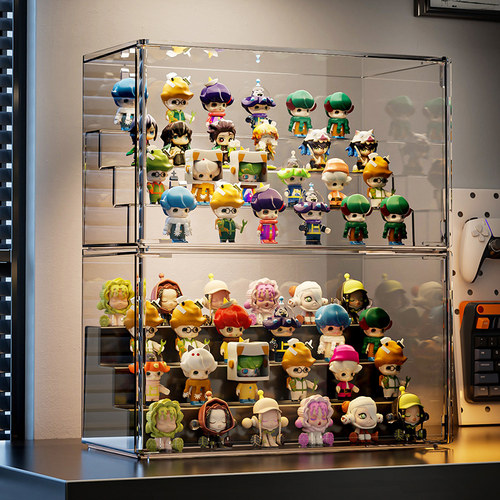 透明亚克力泡泡玛特labubu展示架