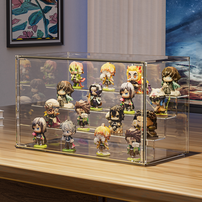 盲盒收纳展示架透明防尘展示柜
