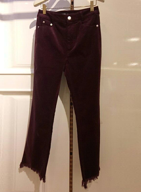 2022年夏季A1GB84107纯色休闲长裤斯文喇叭裤A1GB8410712