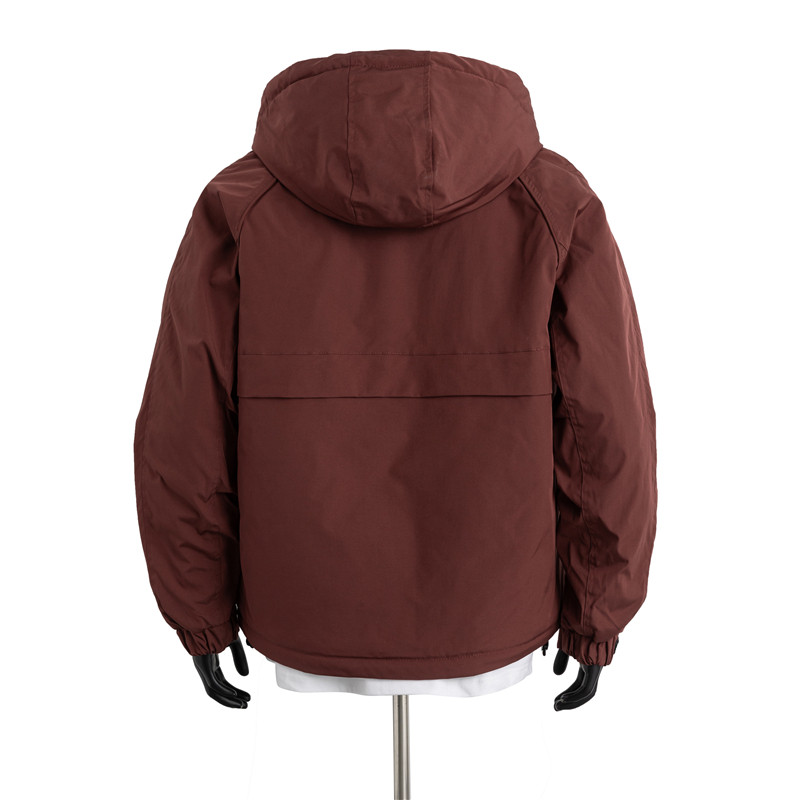 新款加厚保暖棉衣连帽夹克棉服大码2501P110,男装夹克,电商A418