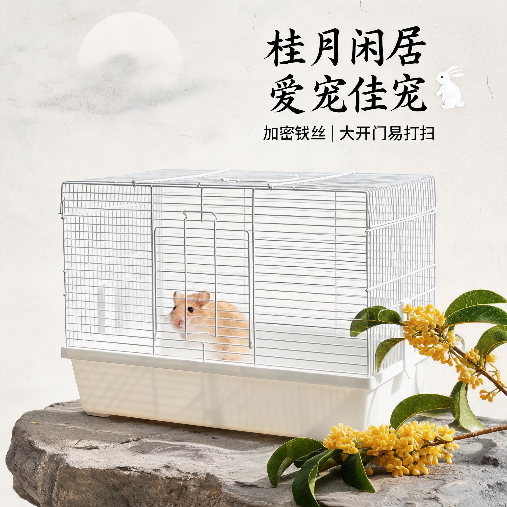 超大豪华加高底盘全套通用小宠别墅花枝鼠金丝熊便宜仓鼠47基础笼图片