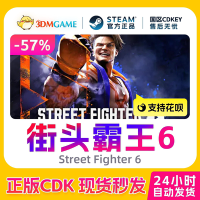 Steam正版激活码 街头霸王6 街霸6 Street Fighter 6 国区CDKEY