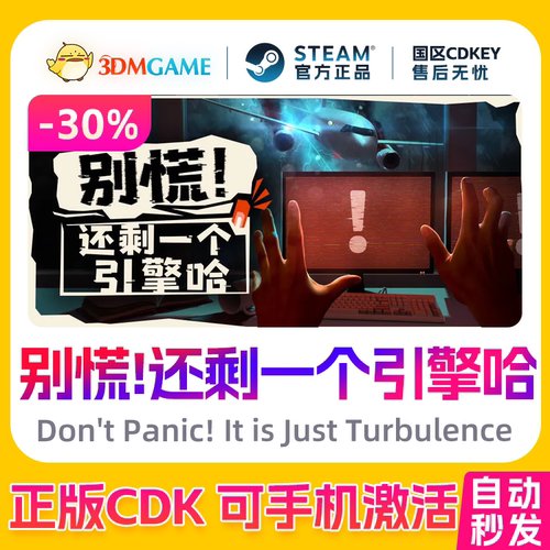 Steam正版激活码 别慌!还剩一个引擎哈 国区CDKEY 真入库 秒发