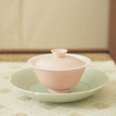 『新』清山茶事｜甜妹粉盖碗半手工薄胎超趁手100ml