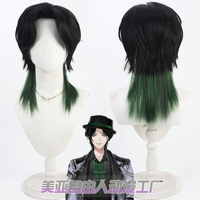 自由人 虚拟主播彩虹社Zeal Ginjoka cos假发BY THE BEAT