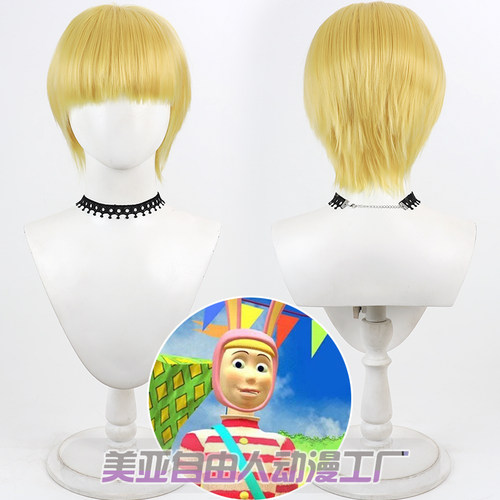 自由人小丑波比Popee波比cos假发