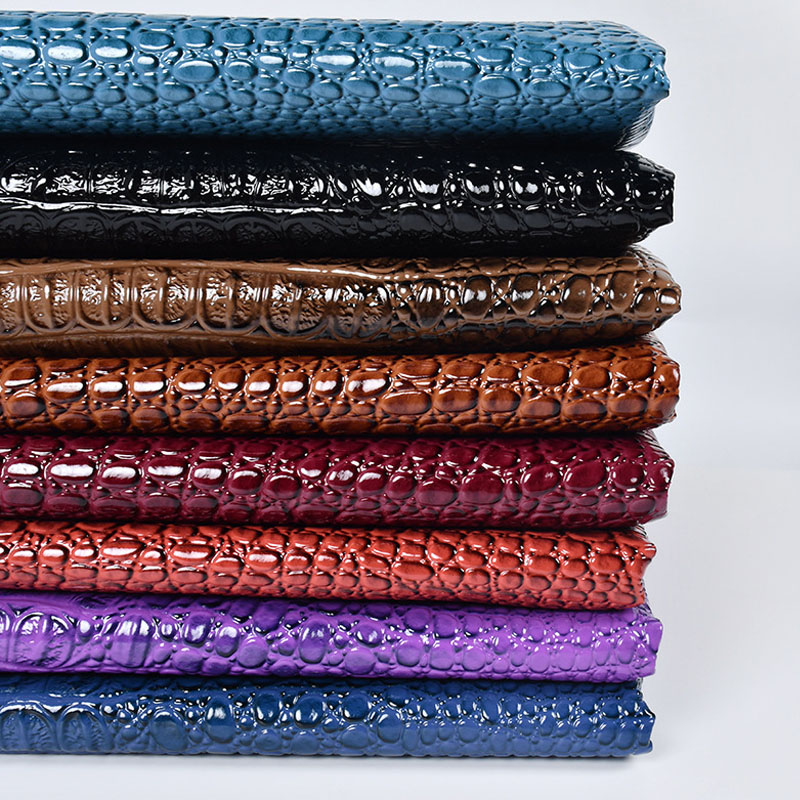 鳄鱼纹沙发防水人造革皮料