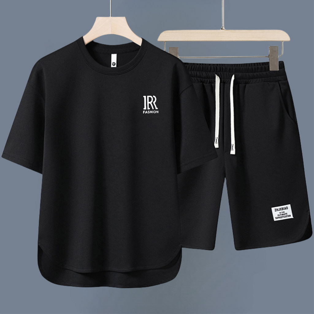 夏季男士2025休闲新款套装短袖宽松大码短裤一套帅气一整套,男装,时尚防晒服,淘宝优惠券,粉丝福利购,淘宝优惠卷