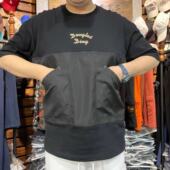 新款 短袖 百搭T恤男装 夏季 ins多口袋美式 拼接男士 t恤薄款 宽松显瘦