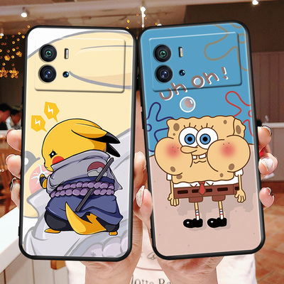 皮卡丘vivoiQOO9手机壳。iqoo9个性iqoo九硅胶iq009简约爱酷9卡通ipoo9男款V2171A防摔vivoi9个性viv0iq009