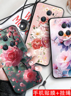 适用于华为荣耀magic5pro手机壳magc5Pro女pgt-an10彩绘荣誉Mgaic5pro小清新magix5pro潮牌PGT-AN10硅胶软壳