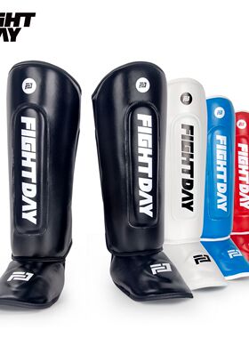 FIGHT DAY拳击护腿装备皮革训练防护腿套多色专业运动成人儿童