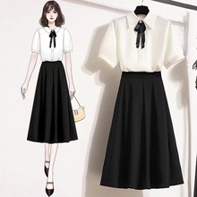 职业套装连衣裙女2025年夏季新款正式场合面试穿搭教师教资衣服女